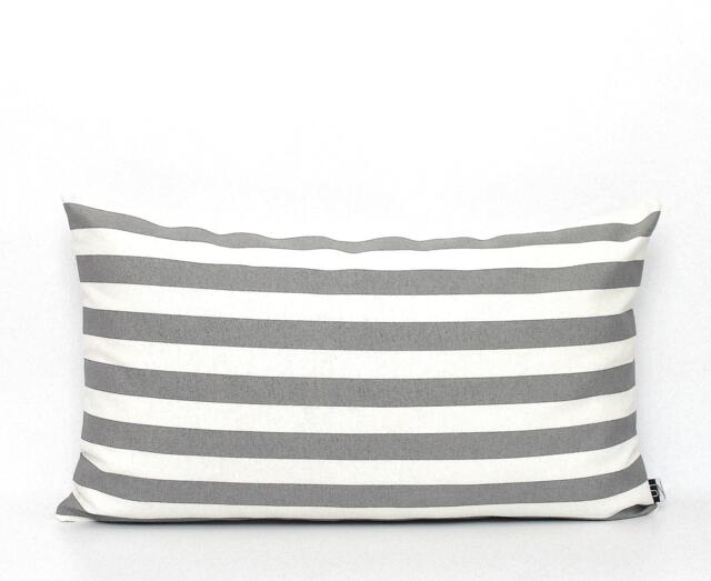 Horizontal Stripe Pillow Cover Heavy Duty Cotton Lumbar Cushion - image 1