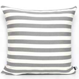 Horizontal Stripe Pillow Cover Heavy Duty Cotton Lumbar Cushion - thumbnail 3