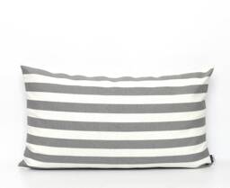 Horizontal Stripe Pillow Cover Heavy Duty Cotton Lumbar Cushion - thumbnail 1