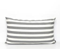 Horizontal Stripe Pillow Cover Heavy Duty Cotton Lumbar Cushion - thumbnail 1