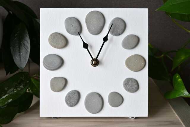 Gray Stone Desk Clock 7 - image 1