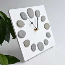 Gray Stone Desk Clock 7 - thumbnail 3