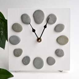 Gray Stone Desk Clock 7 - thumbnail 2