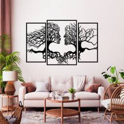 Kissing Tree Acrylic Wall Art Laser Cut Indoor Outdoor Decor - thumbnail 1