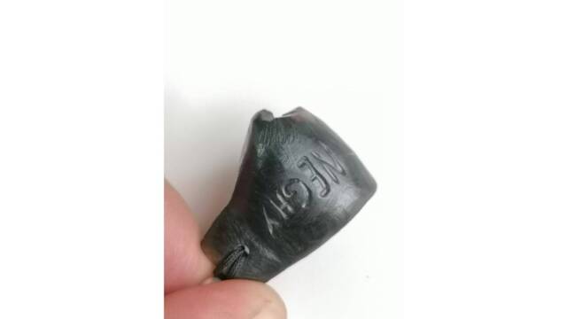 Hand Carved Boxing Glove Pendant in Xylopal - image 1