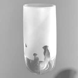 Labrador Vase - 30cm Crystal Glass Flower Vase With Labrador Retriever Frieze Design - thumbnail 1