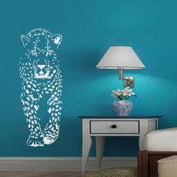 Art Wall Decals Cheetah Vinyl Sticker Animal Leopard Nursery Home Bedroom Decor Eg64 - thumbnail 1