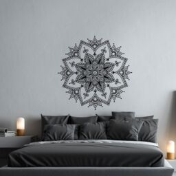 Mandala Wall Decal Sacred Geometry Art For Bedroom & Yoga Studio #9 - thumbnail 1