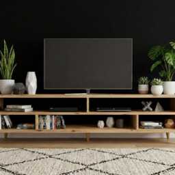The Artisan Nook/Handmade Solid Wood Tv Stand Mid Century Custom Wooden Media Console - thumbnail 4