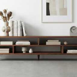 The Artisan Nook/Handmade Solid Wood Tv Stand Mid Century Custom Wooden Media Console - thumbnail 3