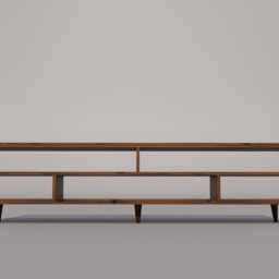 The Artisan Nook/Handmade Solid Wood Tv Stand Mid Century Custom Wooden Media Console - thumbnail 4