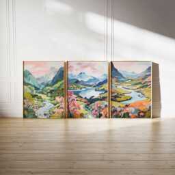 Set Of 3 Snowdonia National Park Poster, Wales Travel Print, Wall Art, Welsh Decor, Gift - thumbnail 4