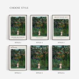 Rousseau Jungle Print, Exotic Forest, Woman Walking, French Decor - thumbnail 2