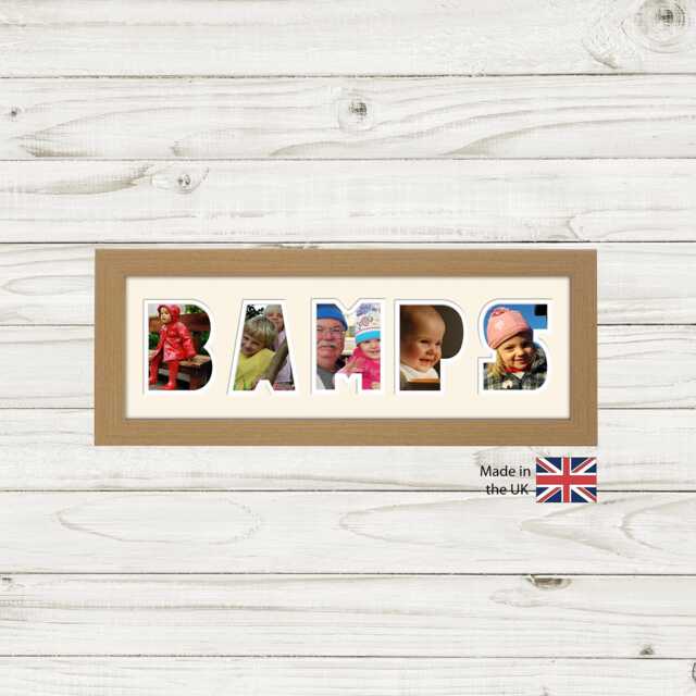 Bamps Photo Frame Word Name Special Gift Father's Day 1244 By Photos in A Word - image 1