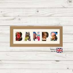 Bamps Photo Frame Word Name Special Gift Father's Day 1244 By Photos in A Word - thumbnail 1