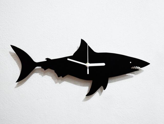Shark Silhouette - Wall Clock - image 1