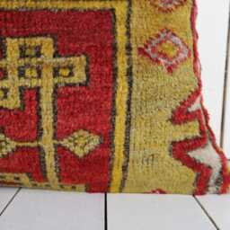 Vintage Turkish Kilim Pillow Cover Handmade Anatolian Cushion - 16x24 - thumbnail 3