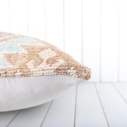 Turkish Kilim Pillow Cover 24x24 Inch Vintage Anatolian Throw - thumbnail 4