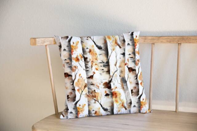 Birch Tree Cushion Cover Woodland Watercolour Home Decor Grey Pillow - image 1