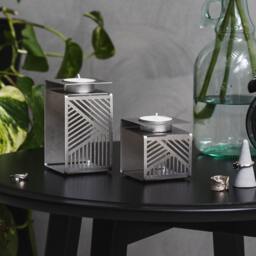 Karl & Klara - Geometric Tea Light Holder/Candles Pair Of Light Candle Holders Housewarming Gift - thumbnail 3