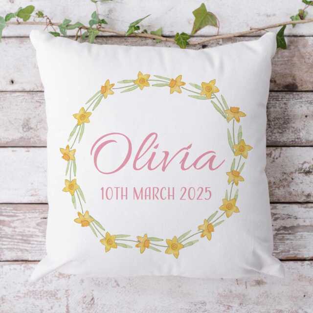Personalised Birth Flower March Birthday Gifts For Her, Sister, Daughter, Mum, Nanna & Friend Daffodil Present Gifts - image 1