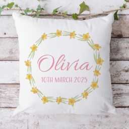 Personalised Birth Flower March Birthday Gifts For Her, Sister, Daughter, Mum, Nanna & Friend Daffodil Present Gifts - thumbnail 1