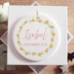 Personalised Birth Flower March Birthday Gifts For Her, Sister, Daughter, Mum, Nanna & Friend Daffodil Present Gifts - thumbnail 4