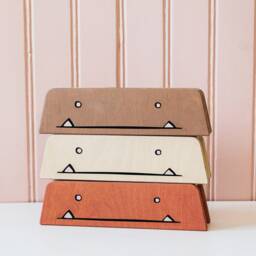 Monster Pencil Holder For Kids - Baltic Birch Crayon Organizer - thumbnail 2
