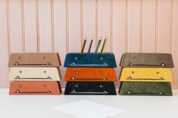 Monster Pencil Holder For Kids - Baltic Birch Crayon Organizer - thumbnail 1