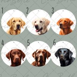 Personalised Labrador Retriever Bauble, Any Colour Chocolate Fox Red Lab Digital Illustration Painting Christmas Pet Gift Ideas Lover Owner - thumbnail 2