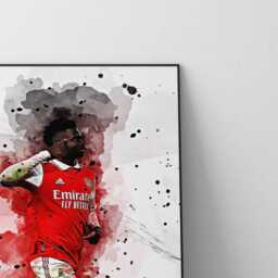 Bukayo Saka Poster - Football Wall Art Print Ref #414 - thumbnail 2