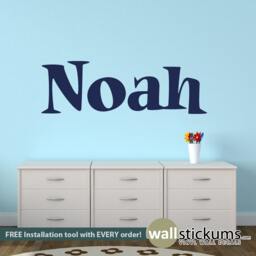 Personalized Boy's Name Vinyl Wall Decal - Nursery Decor - thumbnail 1