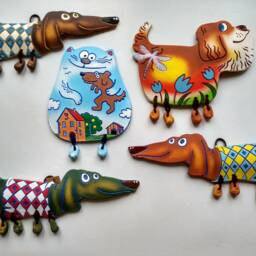 Ceramic Wall Kind Cat. Cat With A Dog. Wall Art. Hanging. Hand Made Ceramics. Hanging Decor - thumbnail 4