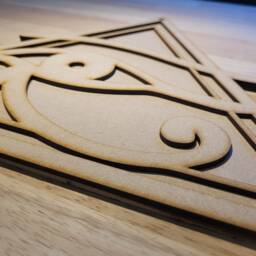 3D Wooden Eye Of Horus Wall Art Ready To Paint Plaque - thumbnail 3