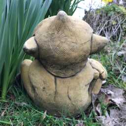 Big Nose Goblin Troll?? Stone Garden Ornament Statue Original Design 25cm/10 - thumbnail 2