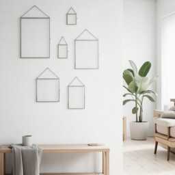 6 Pc Floating Glass Frame Silver Wall Hanging Photo Picture Double Bilderrahmen Vertical Pretty Perfect For Pressed Flower Arrangement - thumbnail 3