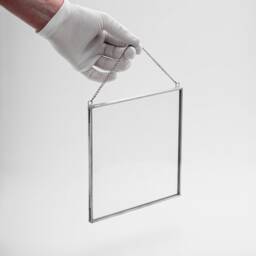 6 Pc Floating Glass Frame Silver Wall Hanging Photo Picture Double Bilderrahmen Vertical Pretty Perfect For Pressed Flower Arrangement - thumbnail 4