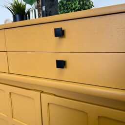 Large Nathan Yellow Mustard Sideboard - thumbnail 3