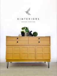 Large Nathan Yellow Mustard Sideboard - thumbnail 1