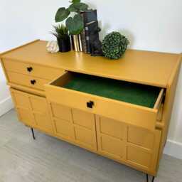 Large Nathan Yellow Mustard Sideboard - thumbnail 2