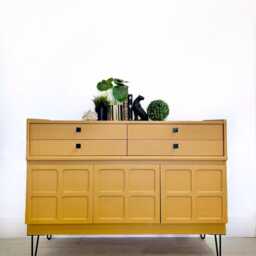 Large Nathan Yellow Mustard Sideboard - thumbnail 4