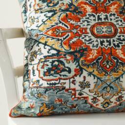 Printed Cotton Cushion Cover Vintage Persian Carpet Design - thumbnail 3