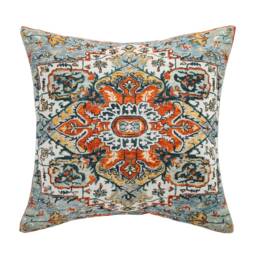 Printed Cotton Cushion Cover Vintage Persian Carpet Design - thumbnail 2