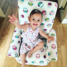 Safari Animals Fabric Children's Chair Armchair Black White Grey Jungle Big Cats Giraffes Cheetahs Nursery Velvet Kids Seat Boys Girl - thumbnail 4