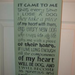 It Came To Me Dog Wall Hanging Stenciled Sign - thumbnail 3