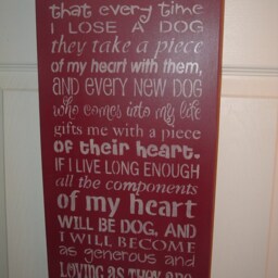 It Came To Me Dog Wall Hanging Stenciled Sign - thumbnail 4