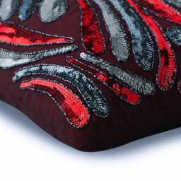 "Decorative Red Pillow Sham 24""x24""/26""x26" - thumbnail 2