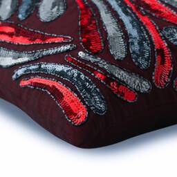 "Decorative Red Pillow Sham 24""x24""/26""x26" - thumbnail 2