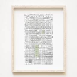 Old Savannah Map 1902 - Art Print Hand-Drawn Georgia Historic City Map Wedding Anniversary Moving Realtor Gift Savannah Forsyth Park Plan - thumbnail 1