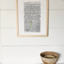 Old Savannah Map 1902 - Art Print Hand-Drawn Georgia Historic City Map Wedding Anniversary Moving Realtor Gift Savannah Forsyth Park Plan - thumbnail 2